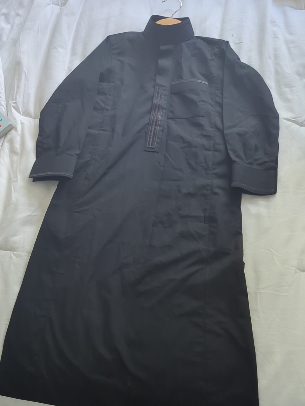 Embroidered Boys Black Thobe, NWOT